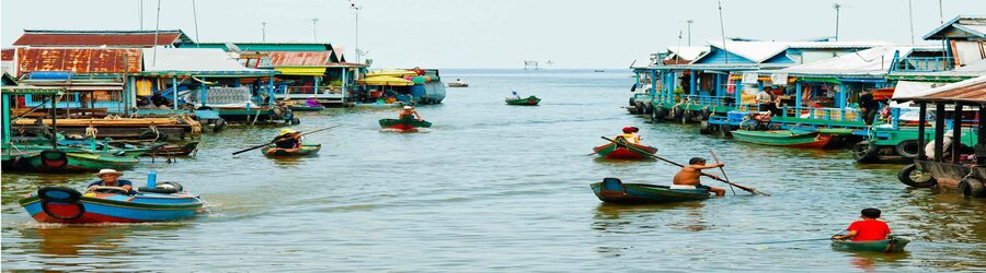 Tonle Sap Lake In Siem Reap, Cambodia